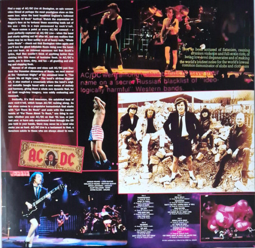 Виниловая пластинка AC/DC "Live" (50th Anniversary GOLD 2LP)