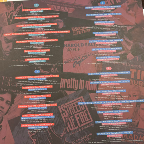 Виниловая пластинка VARIOUS ARTISTS "80`s Movie Hits Collected" (COLORED OST 2LP) 