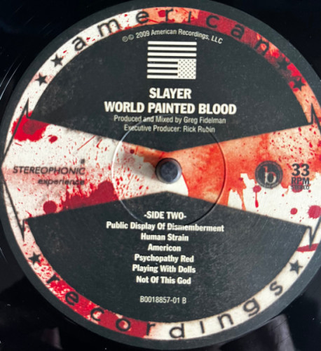 Виниловая пластинка SLAYER "World Painted Blood" (LP)