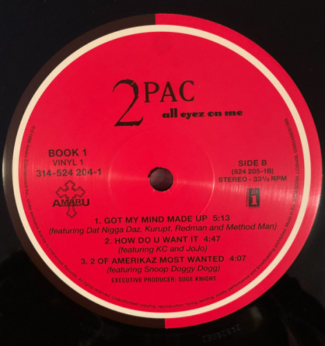 Виниловая пластинка 2PAC "All Eyez On Me" (4LP) 