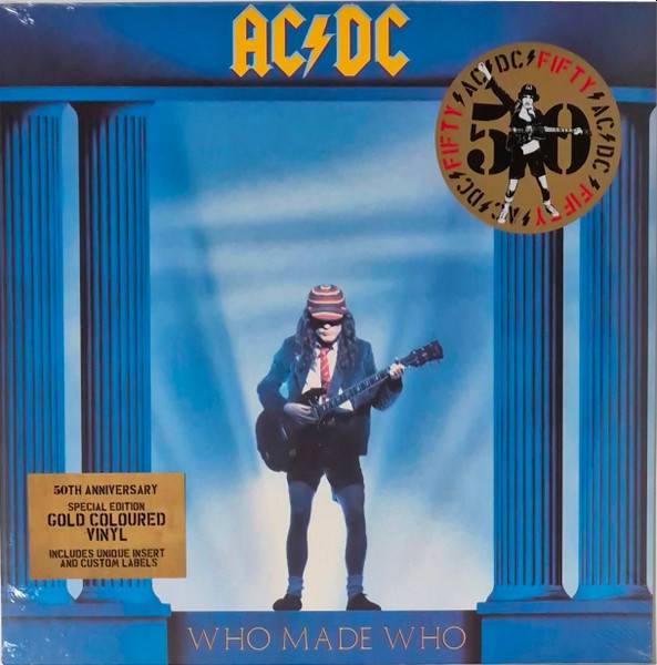 Виниловая пластинка AC/DC "Who Made Who" (50th Anniversary GOLD LP) 