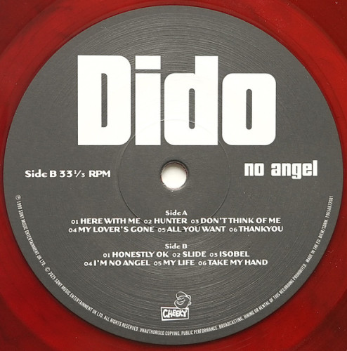 Виниловая пластинка DIDO "No Angel" (RED LP) 