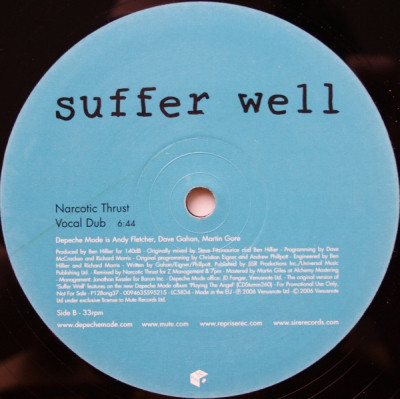 Виниловая пластинка DEPECHE MODE "Suffer Well" (MUTE P12BONG37 LP) 