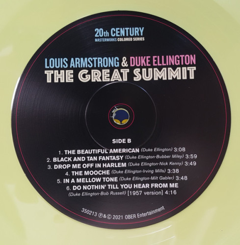Виниловая пластинка LOUIS ARMSTRONG & DUKE ELLINGTON "The Great Summit" (YELLOW LP) 