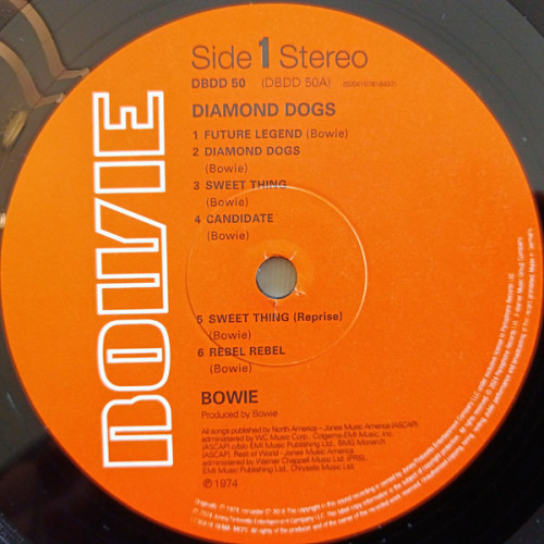 Виниловая пластинка DAVID BOWIE "Diamond Dogs" (HALF-SPEED LP) 