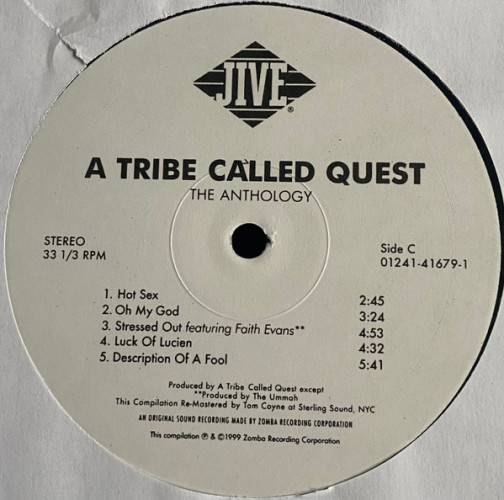 Виниловая пластинка A TRIBE CALLED QUEST "The Anthology" (2LP)