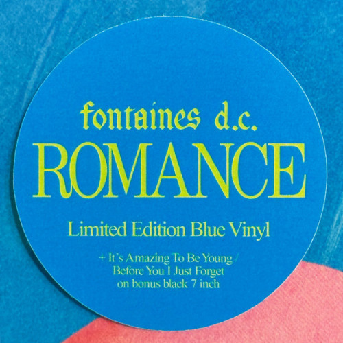Виниловая пластинка FONTAINES D.C. "Romance" (BLUE 7``+LP) 