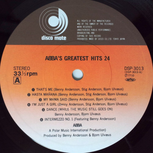 Виниловая пластинка ABBA "ABBA`s Greatest Hits 24" (VG/VG 2LP) 