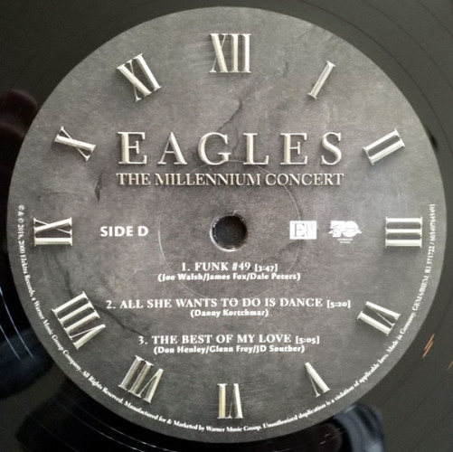 Виниловая пластинка EAGLES "The Millennium Concert" (2LP)