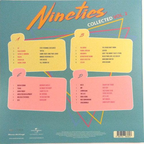 Виниловая пластинка сборник "Nineties Collected Vol. 2" (PURPLE 2LP)