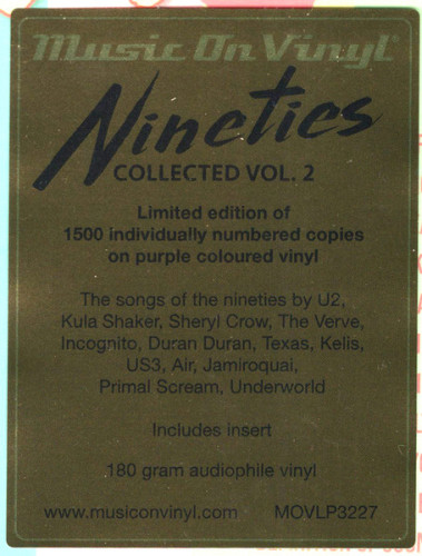 Виниловая пластинка сборник "Nineties Collected Vol. 2" (PURPLE 2LP)