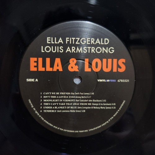 Виниловая пластинка ELLA FITZGERALD AND LOUIS ARMSTRONG "Ella And Louis" (LP) 