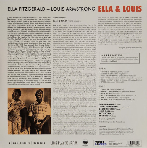 Виниловая пластинка ELLA FITZGERALD AND LOUIS ARMSTRONG "Ella And Louis" (LP) 