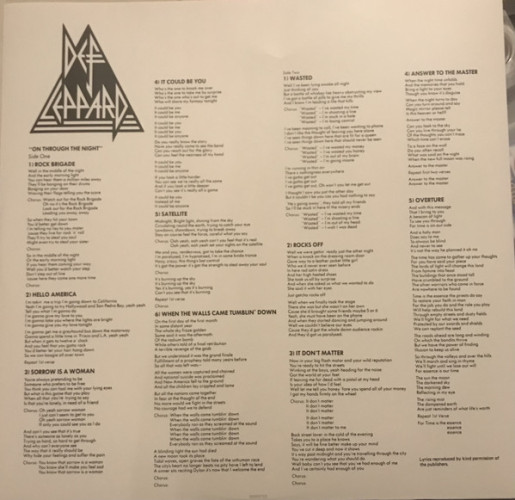 Виниловая пластинка DEF LEPPARD "On Through The Night" (LP)