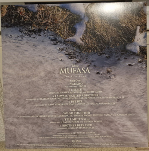 Виниловая пластинка VARIOUS ARTISTS "Mufasa: The Lion King" (COLOURED OST 2LP)
