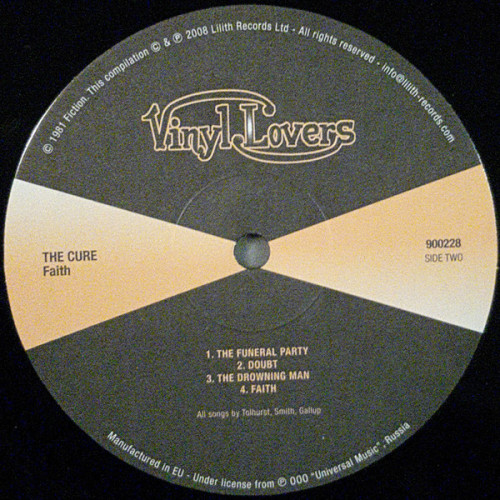 Виниловая пластинка THE CURE "Faith" (2LP) 
