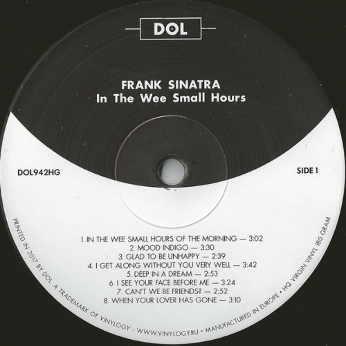 Виниловая пластинка FRANK SINATRA "In The Wee Small Hours" (GATEFOLD LP) 