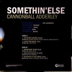 CANNONBALL ADDERLEY "Somethin Else" (SRPD00029 LP)