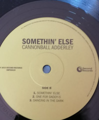 CANNONBALL ADDERLEY "Somethin Else" (SRPD00029 LP)