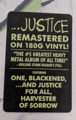 Виниловая пластинка METALLICA "...And Justice For All" (USA 2LP)
