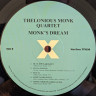 Виниловая пластинка THELONIOUS MONK QUARTET "Monk`s Dream" (LP)