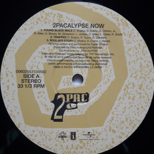 Виниловая пластинка 2PAC "2Pacalypse Now" (2LP)