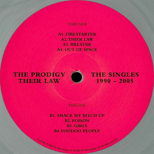 Виниловая пластинка PRODIGY "Their Law - The Singles 1990-2005" (2LP)